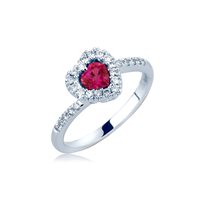 Anello Mirco Visconti Donna in Oro bianco Rubino 0.67 Ct EL1363/R - EL1363/R-14